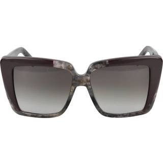 Ferragamo Kvinde SF1060SN 021 Solbriller Acetat Grå Firkantet Normal Normal