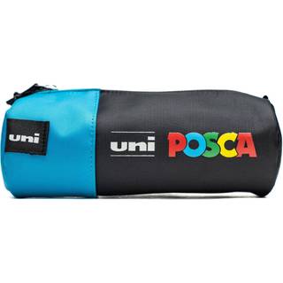 Posca pen case red – Blåsort penalhus, længde 19 cm, Ø8 cm.