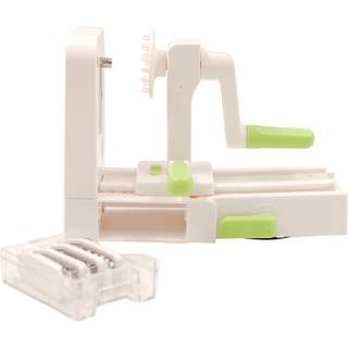 IMK InMyKitchen Spiralizer grøntsagsskræller Sammenklappelig 4 blade Hvid-grøn