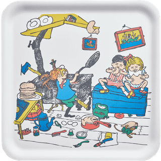 Muurla Pippi Bakke Pancakes 33x33 Cm - Bakker Birkefinér Hvid - 2400-3333-05