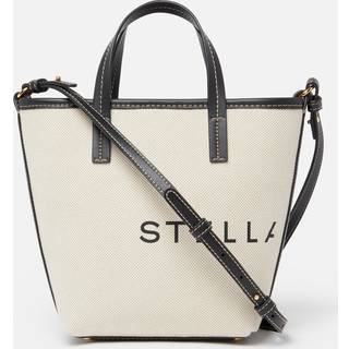 Stella McCartney - Logo Canvas Crossbody Tote Bag, Woman, Ecru cream