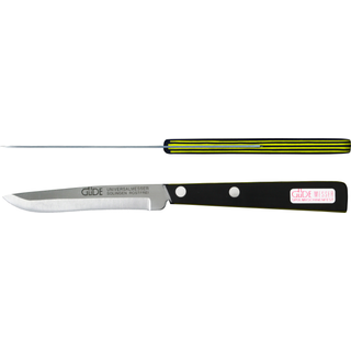 Güde Universalmesser 10 cm - Edelstahl - schwarz-gelbem Griff - Gelb,Schwarz,Silber