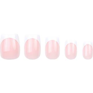Duffbeauty - Classic French, Short Square - Instant Pro Press-on Manicure - Duff Press-on Nails Classicfrench,sqaure - For Women - Hvid##Gennemsigtig