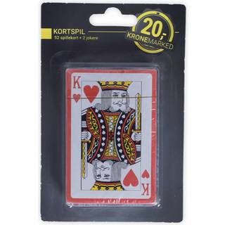 Kortspil 52 spillekort + 2 jokere