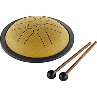 Meinl Sonic Energy Mini Steel Tongue Drum 6 Noter 6 """" Med Mallets Bag - Sound Healing Instrument til Musical Education Meditation Asmr Yoga