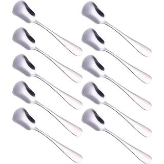Warmbuy lille rustfrit stål is ske kaffe skeer dessert skeer sæt af 10