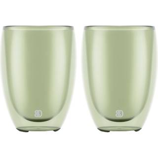 PAVINA dobbeltsidet glas 35 cl, grøn, 2 stk.