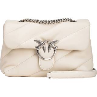 Pinko Love Puff Classic Skuldertaske elfenben