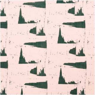 Musselin-Druckstoff Nature Matters Muster puder-grün 140cm - Rosa