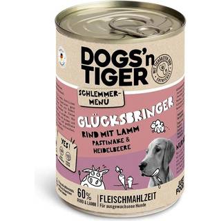 Dogs'n Tiger Lykkebringer oksekød med lam 72.38 DKK/1 kg (6 x 400.0g)