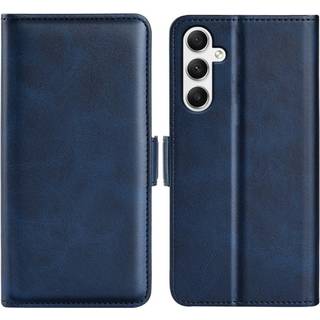 SKALO Samsung A35 5G Premium Wallet Flip Cover - Blå