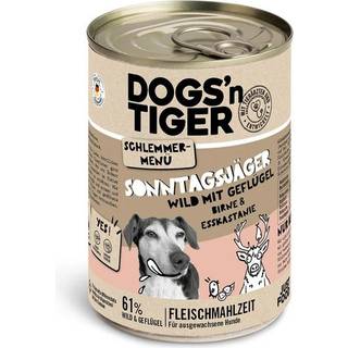 Dogs'n Tiger Søndagsjæger vildt med fjerkræ 87.38 DKK/1 kg (6 x 400.0g)