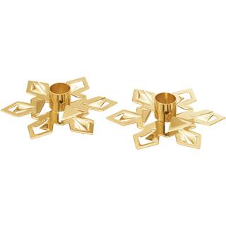 Georg Jensen jul 2024 kertelysestage snefnug 2 stk. forgyldt