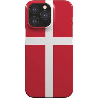 EIDERWOOD iPhone 13 Pro Hård Plastik Bagside Cover - Danmarks Flag