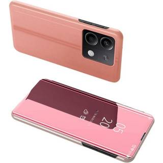 SKALO Xiaomi Redmi Note 13 5G Clear View Mirror Etui - Rosa guld
