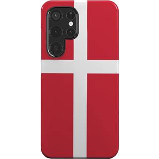 EIDERWOOD Samsung Galaxy S22 Ultra Hård Plastik Bagside Cover - Danmarks Flag