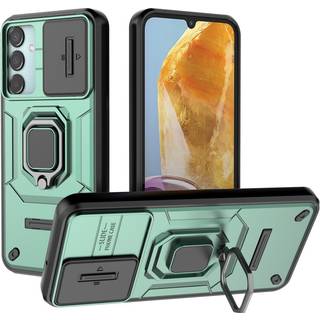EIDERWOOD Samsung Galaxy M15 (5G) Håndværker Bagside Cover m. Magnetisk Kickstand & Cam Slider - Grøn