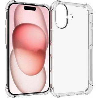 iPhone 16 Stødsikkert TPU Cover - Gennemsigtig