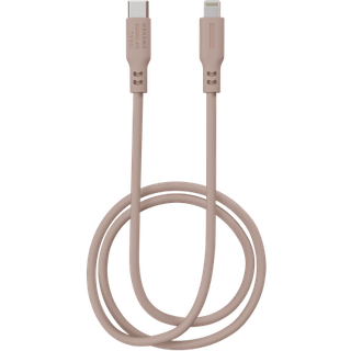 Silicone cable USB C-Lightning Blush Pink