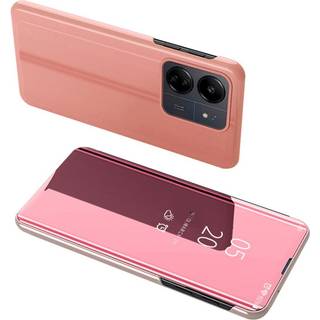 SKALO Xiaomi Redmi 13C 4G Clear View Mirror Etui - Rosa guld