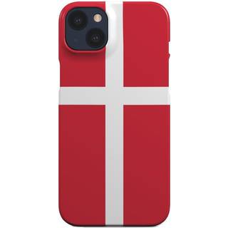 EIDERWOOD iPhone 14 Hård Plastik Bagside Cover - Danmarks Flag