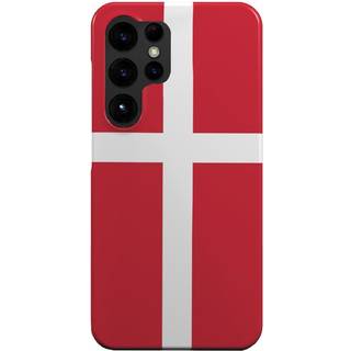 EIDERWOOD Samsung Galaxy S23 Ultra Hård Plastik Bagside Cover - Danmarks Flag