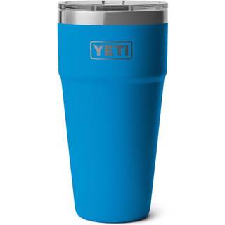Yeti rambler 30 oz Stable tumbler Rustfrit st?l Vakuum isoleret med magslider l?g Big Wave Blue