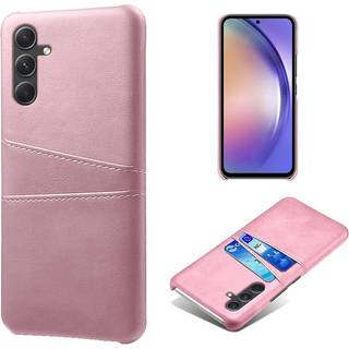 SKALO Samsung A55 5G PU-læder Cover med Pung - Rosa guld