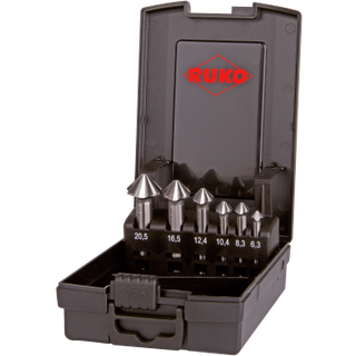 Forsænkersæt 4S HSS-Co5 6,3-20,5mm, 6stk