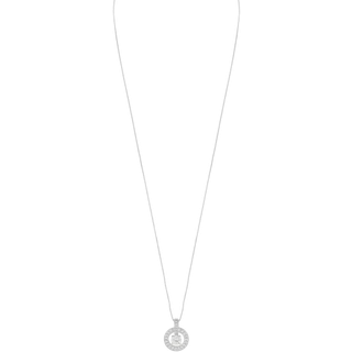 Snö Of Sweden Chicago Small Pendant Necklace Silver/Clear 45 cm