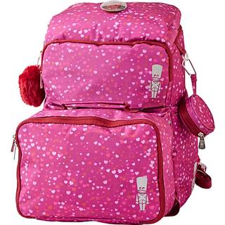 Danpen skoletaske - pink med hjerter (På lager i butik)