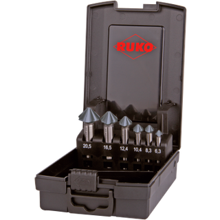 Forsænkersæt 4S HSS-Co5 RUnaTec 6,3-20,5mm, 6stk