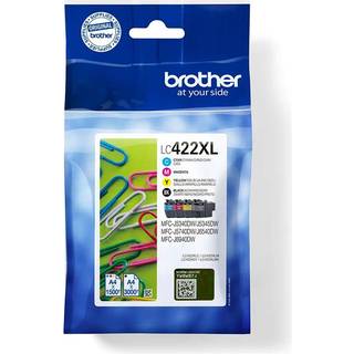 BROTHER LC422XL Valuepakke (sort, gul, cyan, magenta)
