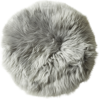 Dacore Sædehynde Ægte New Zealandsk Lammeskind Ø37 cm. - Lysegrå