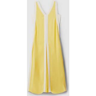 Reiss Reiss Yellow/Cream Rae Colourblock Maxi Dress