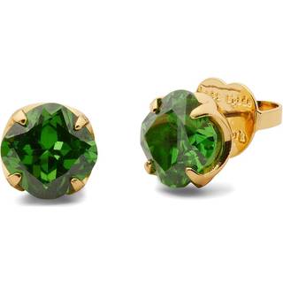 kate spade new york kate spade new york Gold Tone 10mm Green Flower Earrings