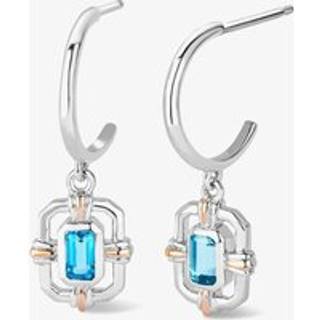 Royal Clogau® Sterling Silver Gateways Drop Earrings with Swiss Blue Topaz