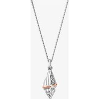 Nature's Wonder Sterling Silver Seashell Pendant with Topaz