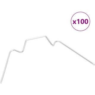 Glasclips/Flueben Til Drivhus W-Type Galvaniseret Stål - 100