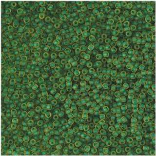 itoshii bead Perlen 2,2mm 12g - Grün-Gelb Matt