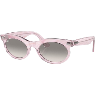 Ray - Ban Unisex RB2242 WAYFARER OVAL 138432 Solbriller Acetat Violet Grå Rund Normal Skygge