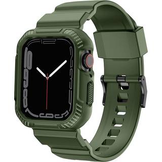 Apple Watch (42/44/SE/45mm) Plastik Cover og Urrem - Grøn