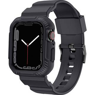 Apple Watch (42/44/SE/45mm) Plastik Cover og Urrem - Mørkegrå