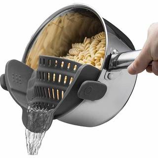 Auoon -klip p? sil silikone til alle gryder og pander pasta sil klip p? madsil til k?d gr?ntsager frugtsilikone k?kkenbrand