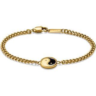 Unity | Guldfarvet Yin & Yang Armbånd
