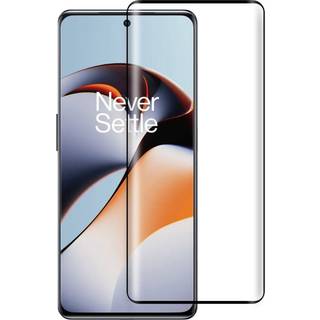 OnePlus 12R Hærdet Glas Skærmbeskyttelse - Full-Fit - Sort Kant