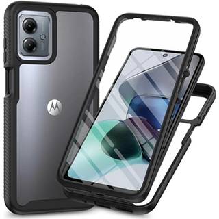Motorola Moto G54 360 Beskyttelse Cover - Sort / Klar