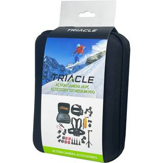 Triacle actionkamera pro tilbehørssæt 26 dele ➞ På lager - klar til levering og afhentning