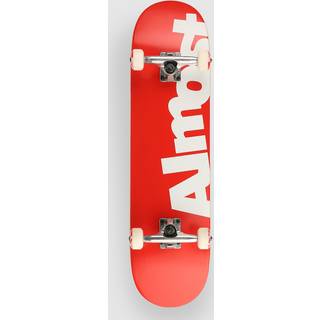 "Almost Side Pipe Fp 8.125"" Skateboard" - Uni - red