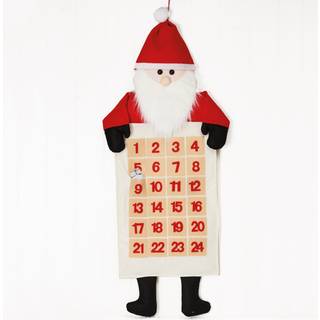 Stofjulekalender med julemand